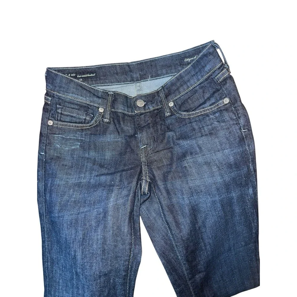 Y2K Citizens of Humanity Kelly 001 Low Waist Bootcut Wide Leg Jeans Dark Wash 25